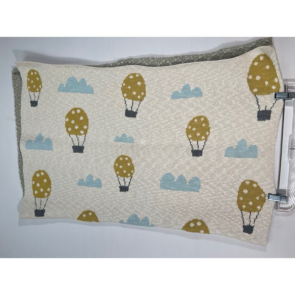 Creative Co Op Toddler Blanket Balloons Clouds‎ Cottagecore Cozy Baby Gift
